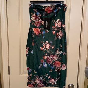 Floral Bandeau Midi